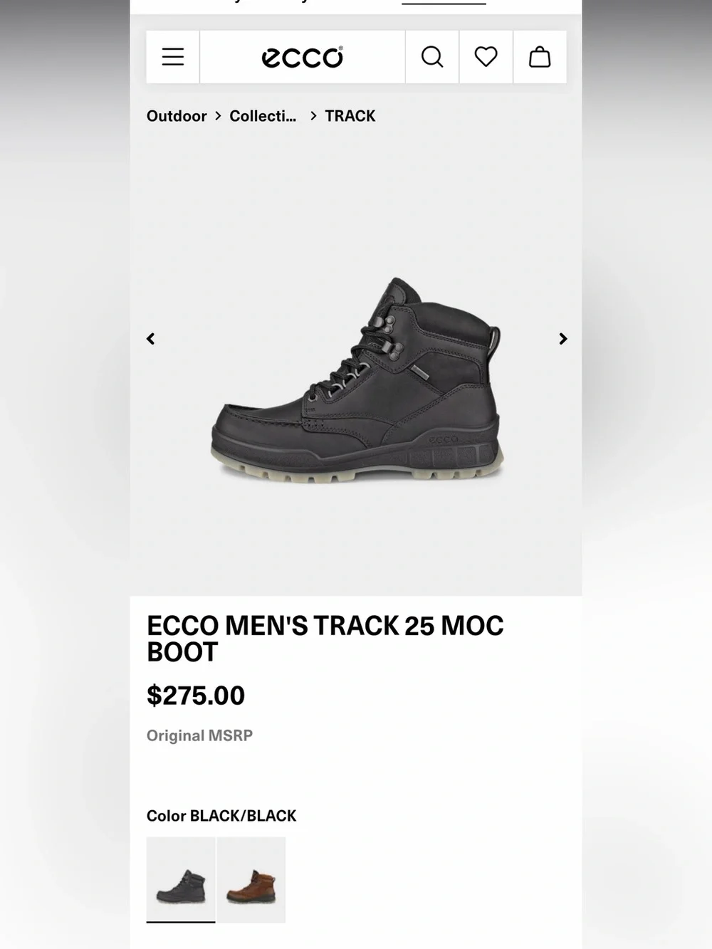 Ecco Men's Track 25 Moc Boot